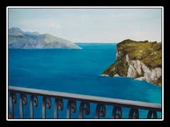 trompe l'oeil su pannello (dettaglio)